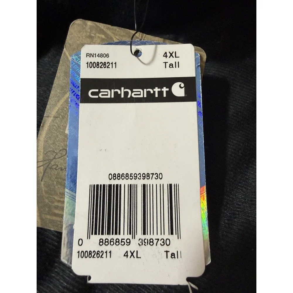 NWT Rare CARHARTT 4XL  Auburn Coat Sandstone Quilt Lined 100826 J130 BRN